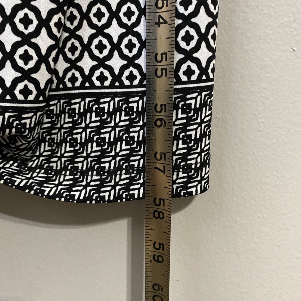Tommy Bahama Womens Black White Geometric Tile Print Sleeveless Maxi Dress L - Picture 10 of 10
